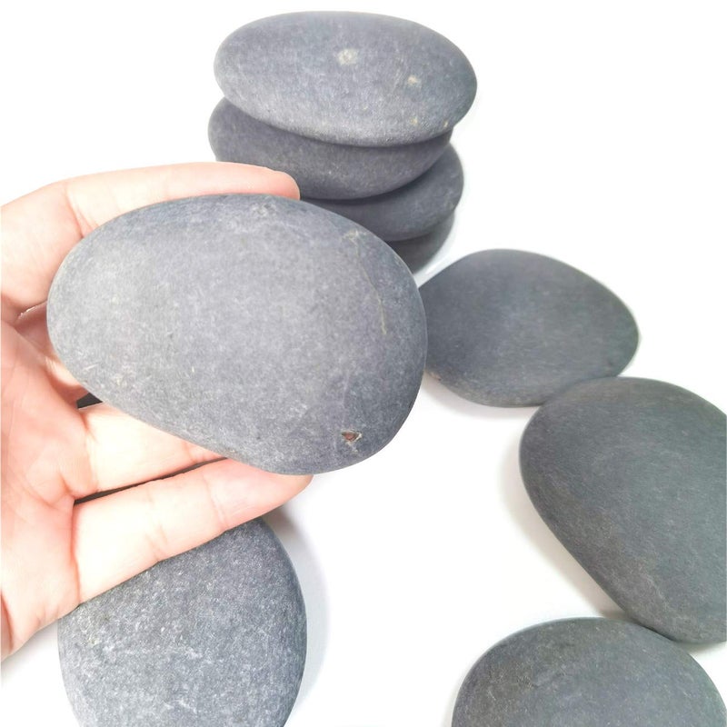 lifetop 120PCS Painting Rocks  DIY Rocks Flat & Smooth Kindness Rocks for Arts  Crafts  Decoration  Medium/Small/Tiny Rocks for Painting Hand Picked for Painting Rocks - Image 4